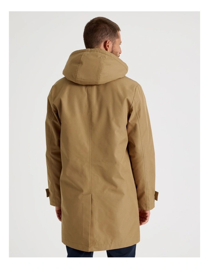 Water Resistant Anorak with Detachable Hood in Sand image 6