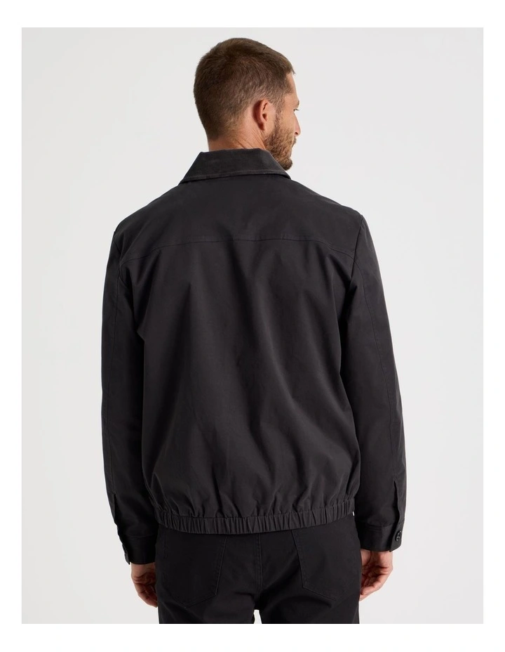 Contrast Collar Jacket in Charcoal image 6