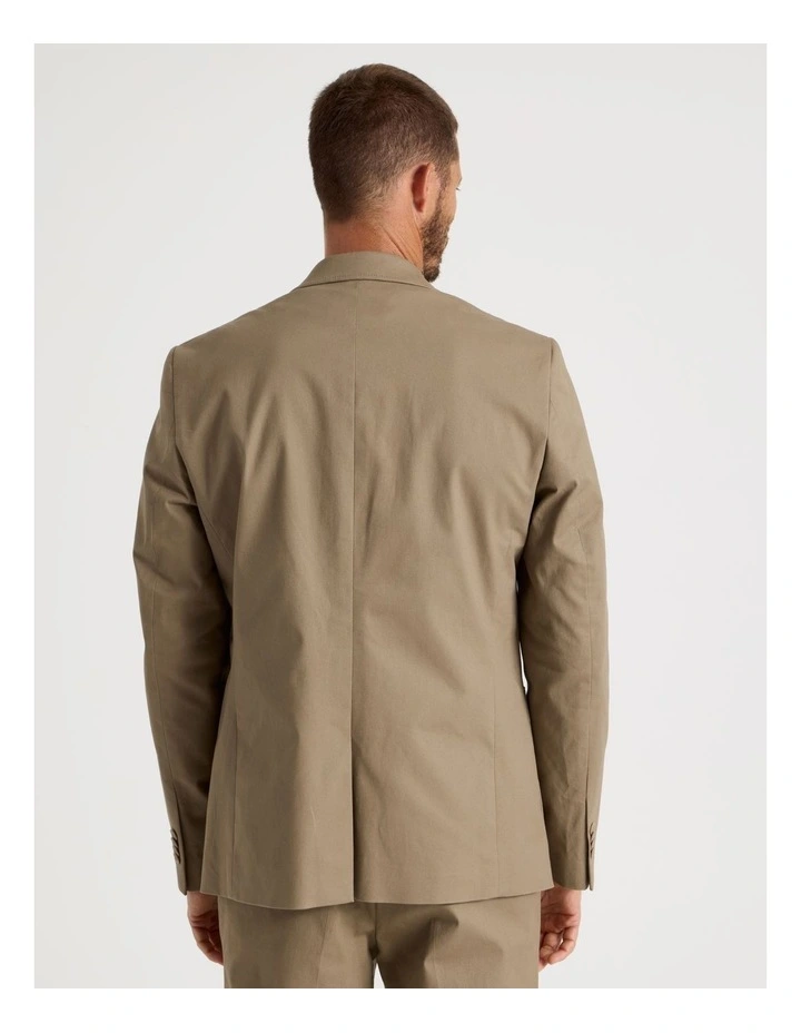 Single Breasted Textured Blazer in Taupe image 6