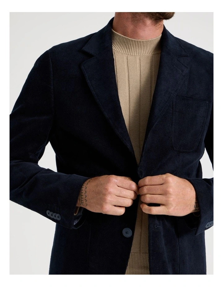 Corduroy Jacket in Navy image 3