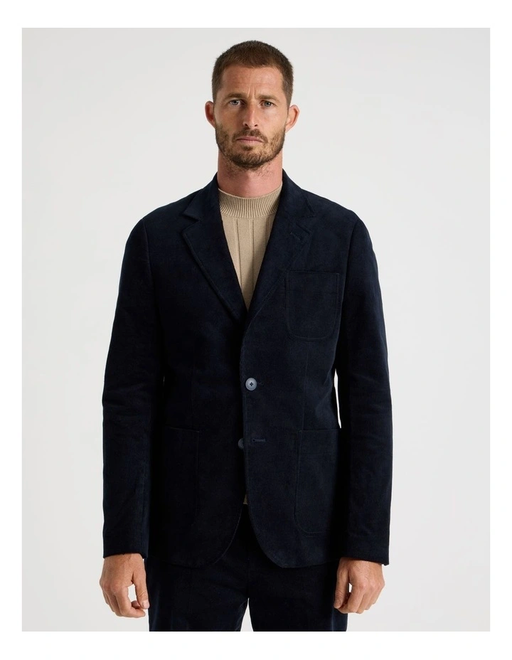 Corduroy Jacket in Navy image 4