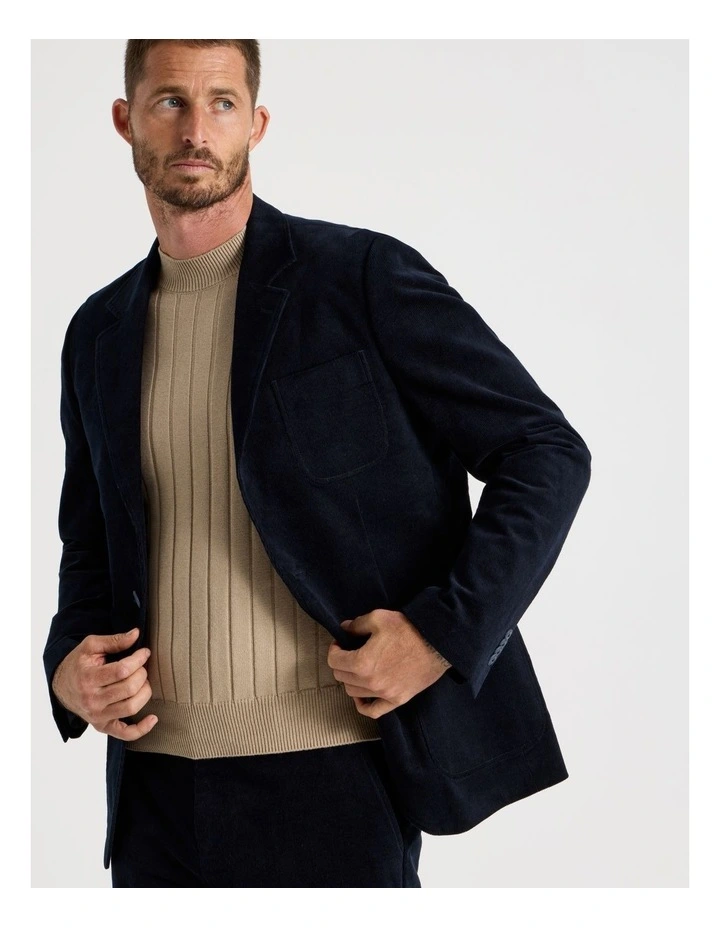 Corduroy Jacket in Navy image 5