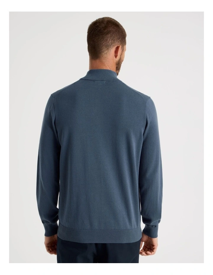Quarter Zip Knit in Midnight image 6