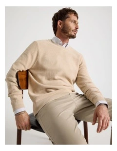 Textured Long Sleeve Knit in Sand