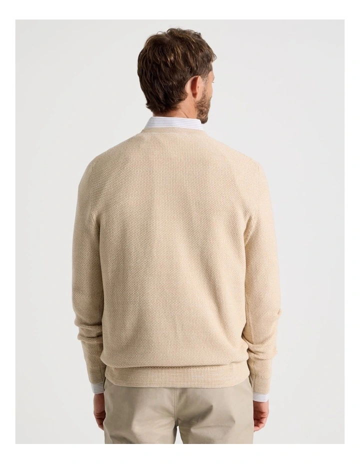 Textured Long Sleeve Knit in Sand image 6