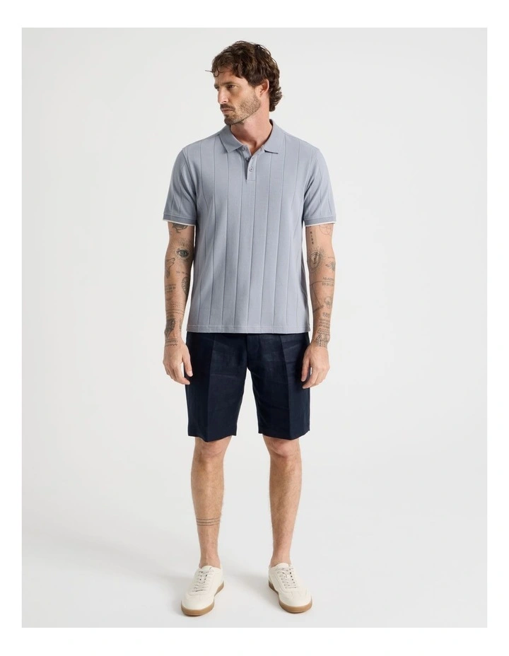 Wide Rib Polo in Steel image 2