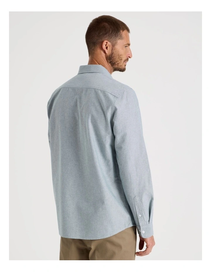 Long Sleeve Oxford Shirt in Emerald image 6