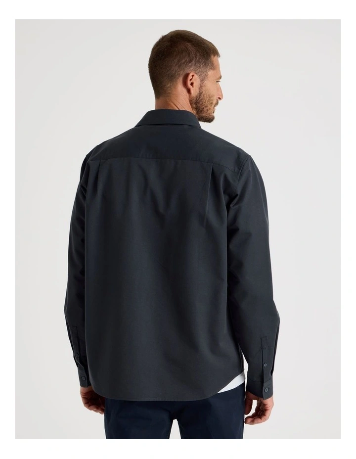 Lyocell Long Sleeve Shirt in Charcoal image 5