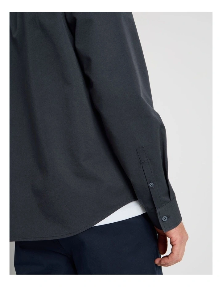 Lyocell Long Sleeve Shirt in Charcoal image 6