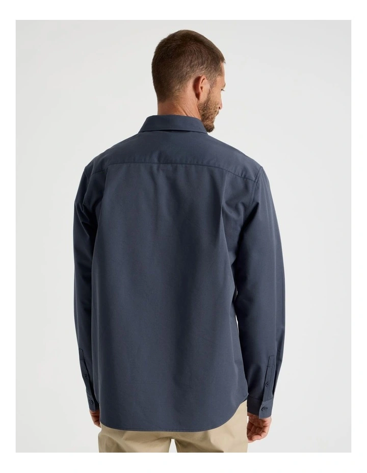 Lyocell Long Sleeve Shirt in Midnight image 6