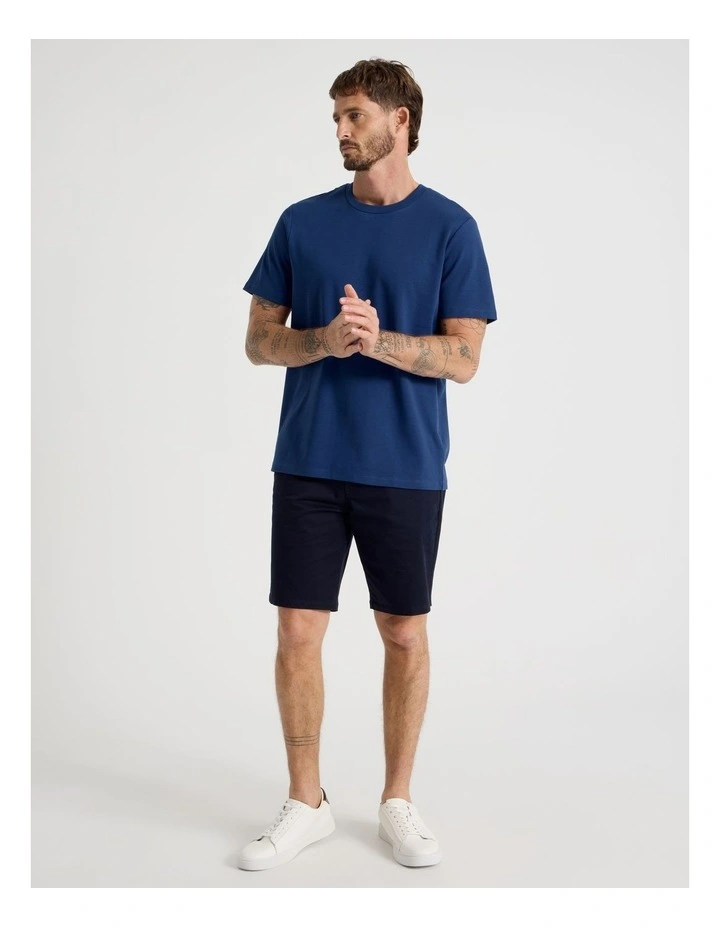 Crew Neck T-Shirt in Cobalt image 3