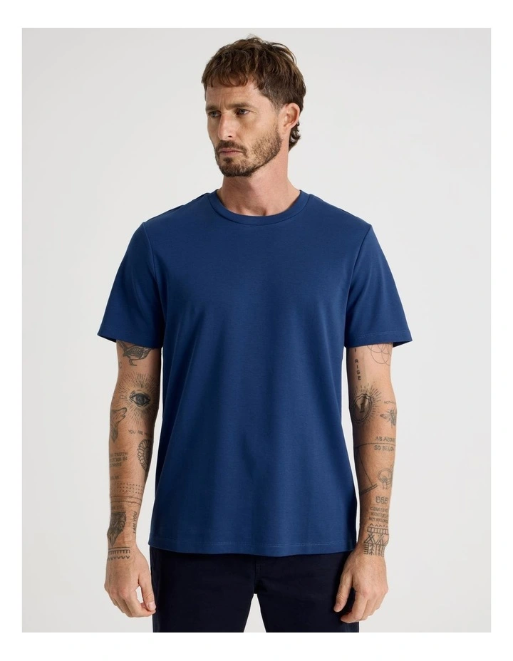 Crew Neck T-Shirt in Cobalt image 5
