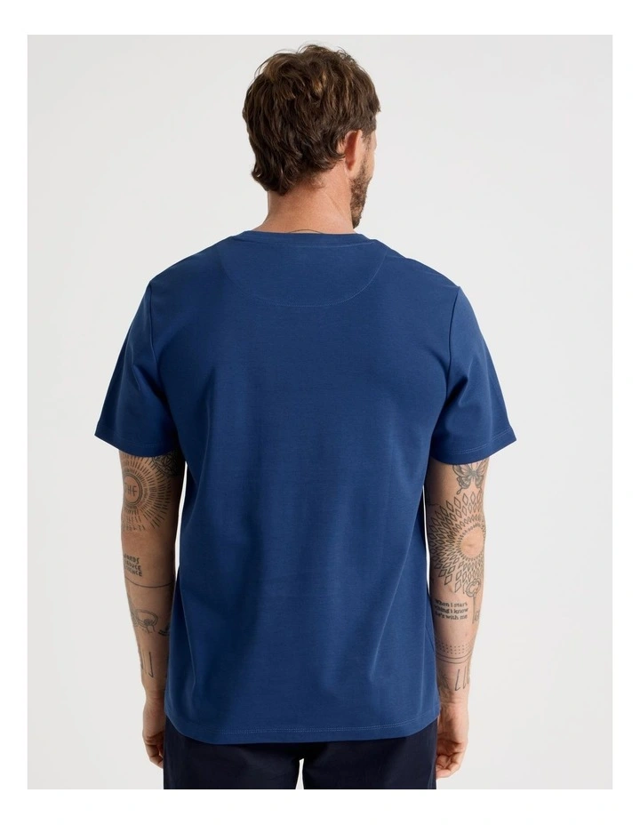 Crew Neck T-Shirt in Cobalt image 6