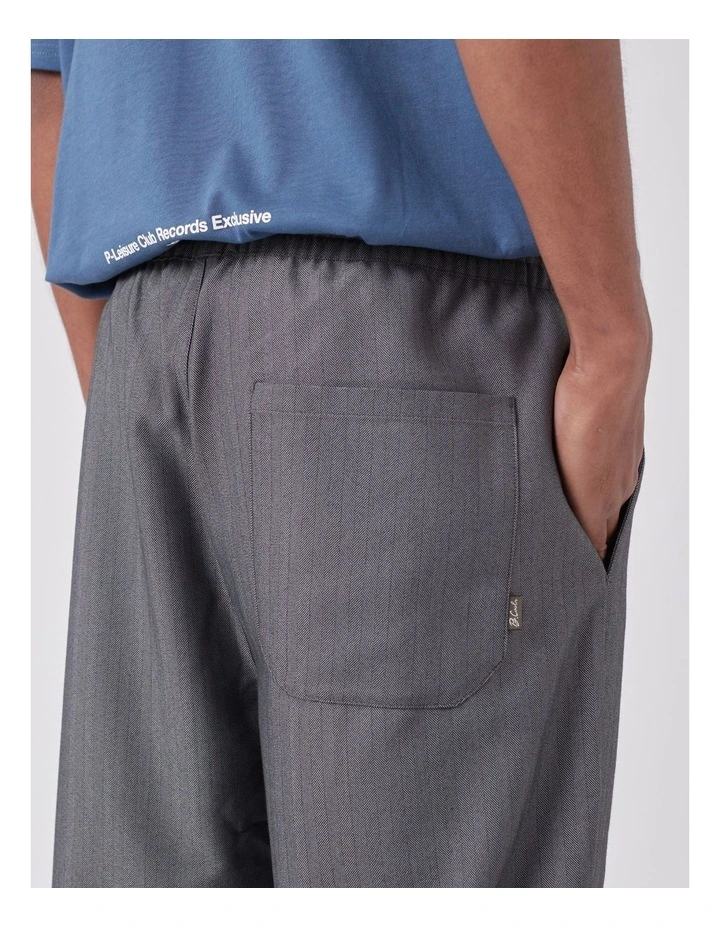 Boxy Suit Pant in Grey Herringbone image 2