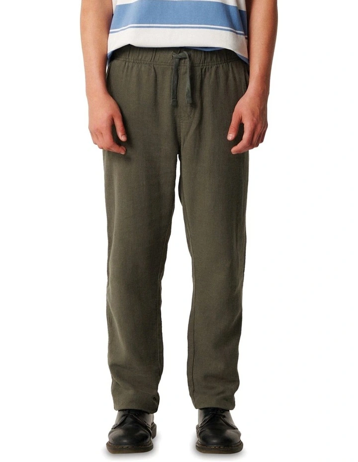Cruiser Linen Pant in Sage image 1