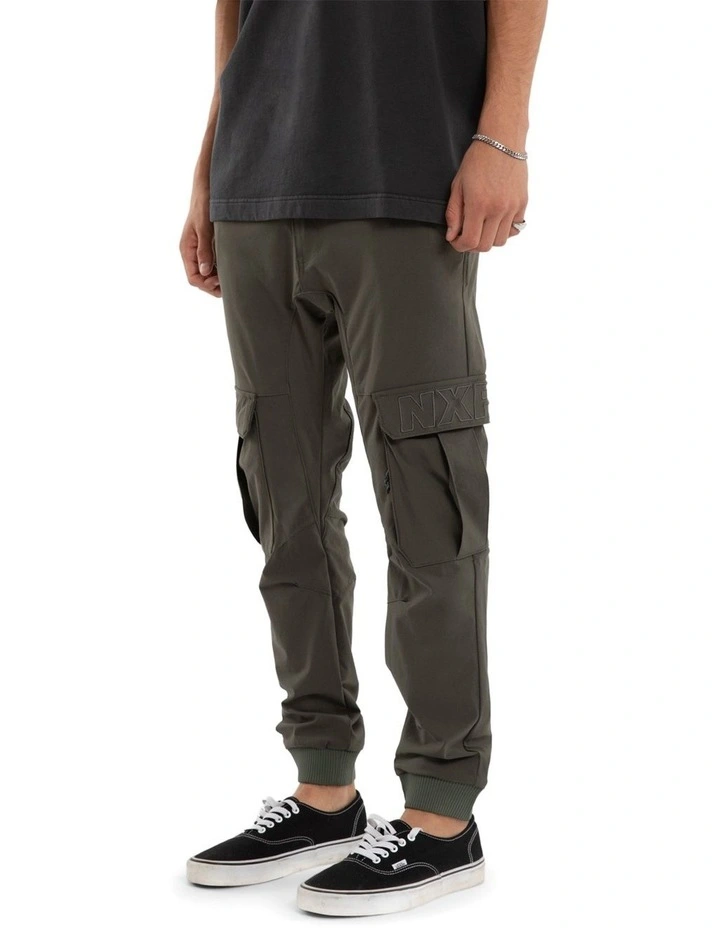 Slim Nylon Cargo Jogger F150 in Dark Olive image 4