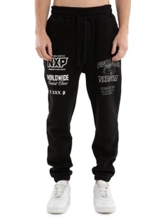 Forge Gym Trackpant in Black