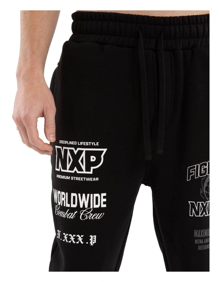 Forge Gym Trackpant in Black image 3