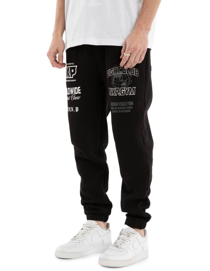 Forge Gym Trackpant in Black image 4
