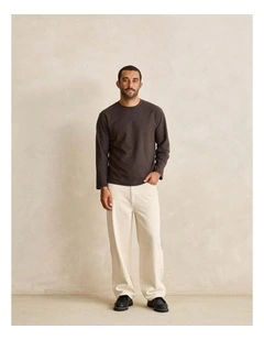 Loose Straight Twill 5-Pkt Pant