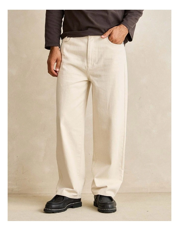 Loose Straight Twill 5-Pkt Pant image 3