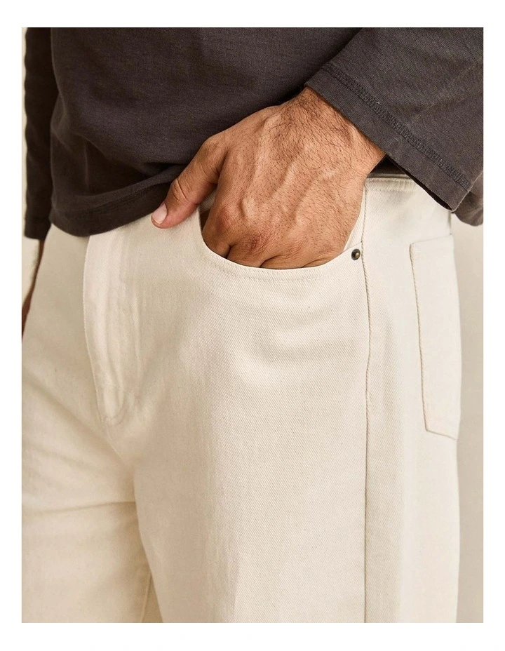 Loose Straight Twill 5-Pkt Pant image 4