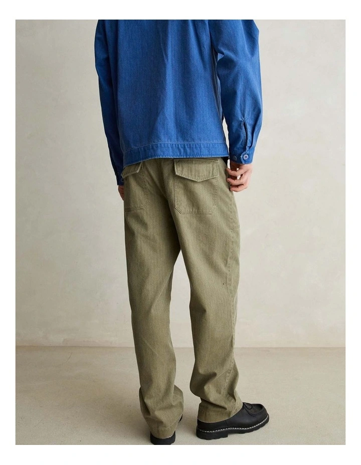 Worn Path Herringbone Loose Taper Pant image 4