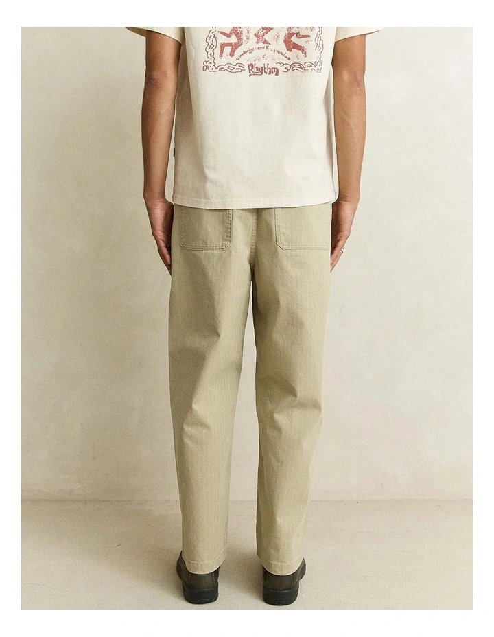 Worn Path Herringbone Loose Taper Pant image 4