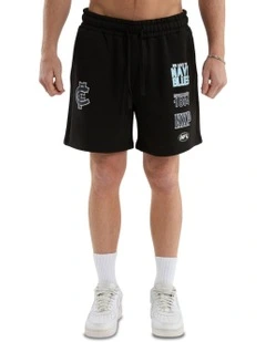 Carlton Prime Trackshorts in Jet Black