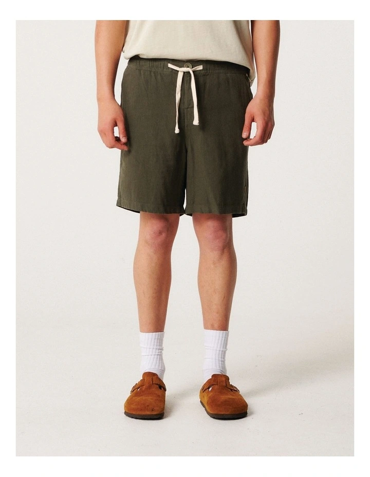 Cruiser Linen Short in Sage image 1