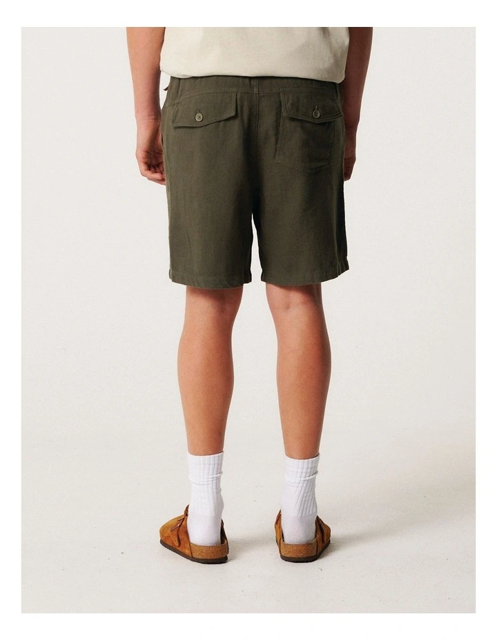 Cruiser Linen Short in Sage image 2