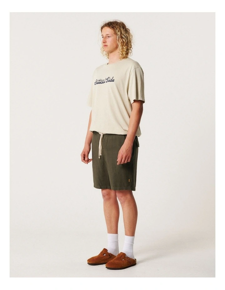 Cruiser Linen Short in Sage image 3