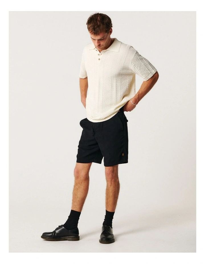 Cruiser Linen Short in Black image 7
