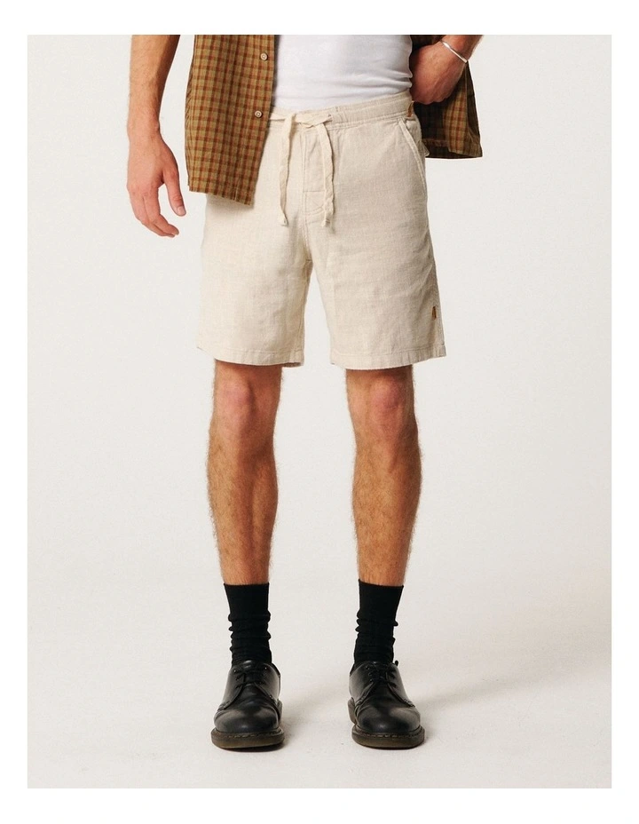 Cruiser Linen Short in Ecru image 1
