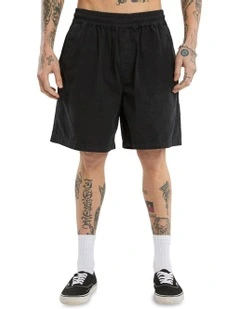 Mosh Baggy Short in Jet Black