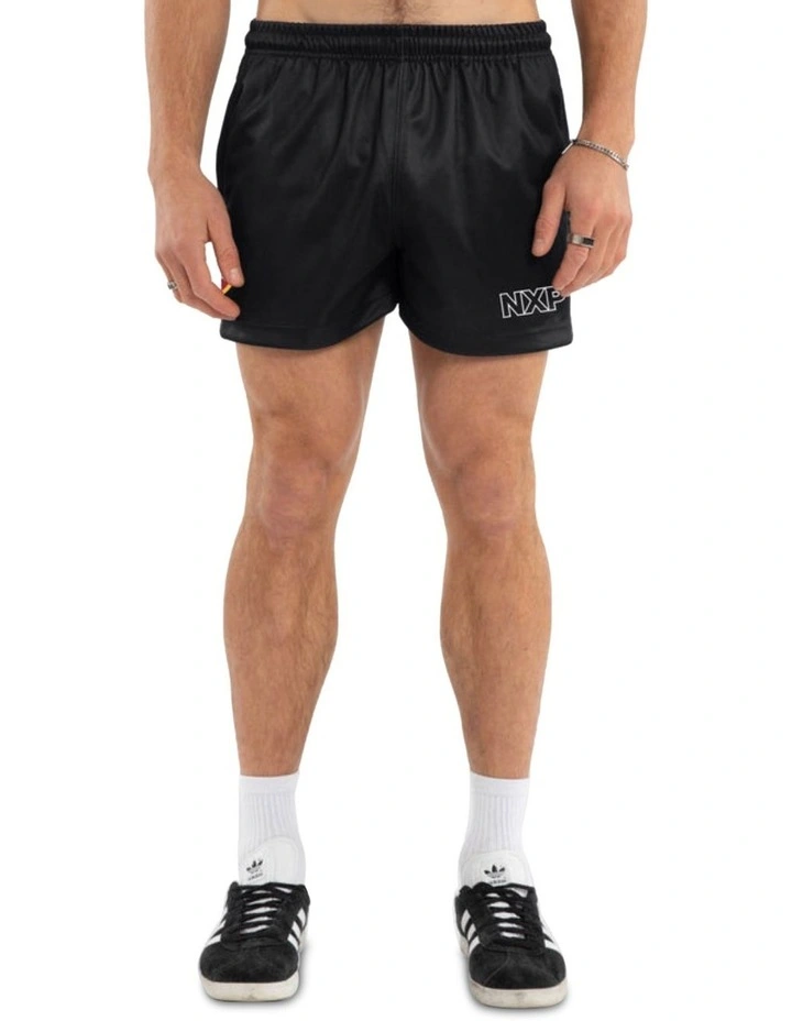 Global Football Shorts in Black image 1