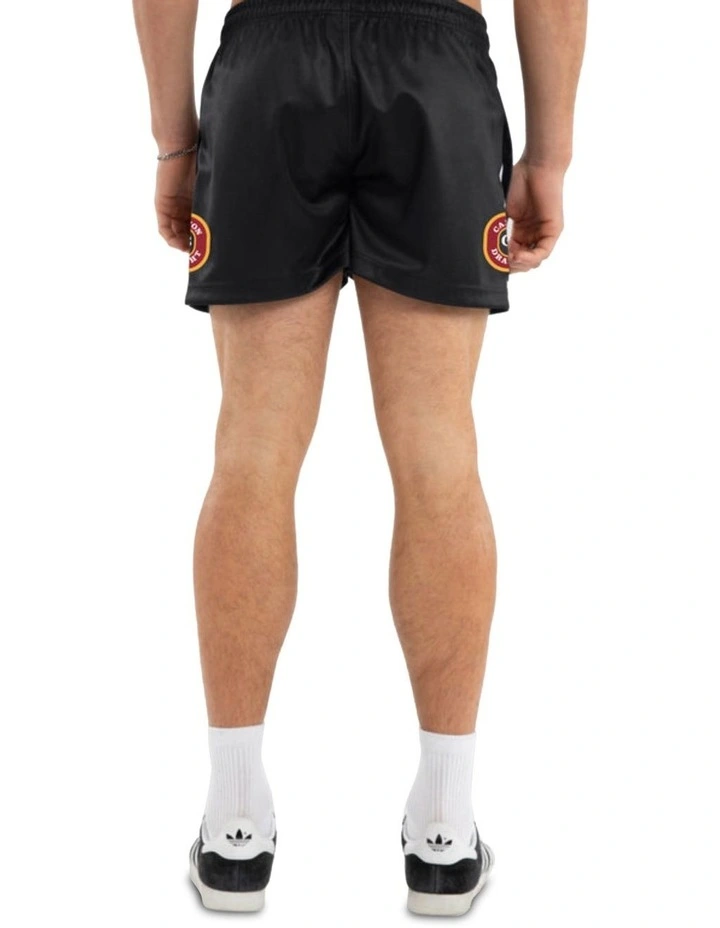 Global Football Shorts in Black image 2