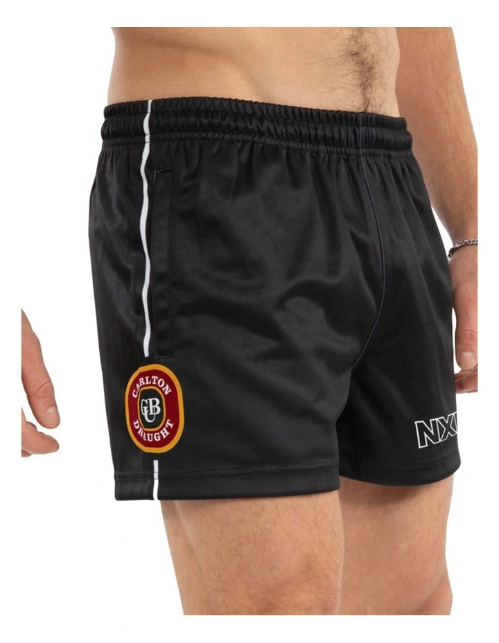 Global Football Shorts in Black image 4