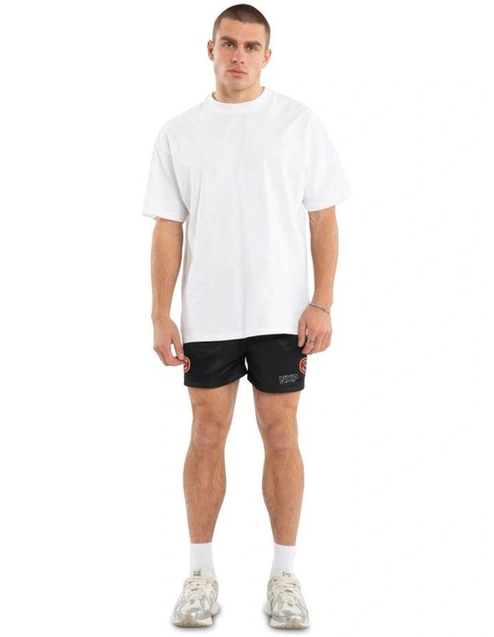 Global Football Shorts in Black image 5