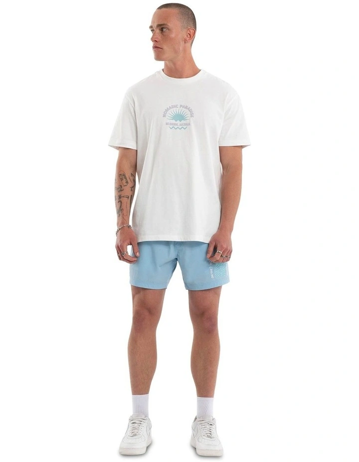 Coral Swim Short 6 Inch in Blue image 3