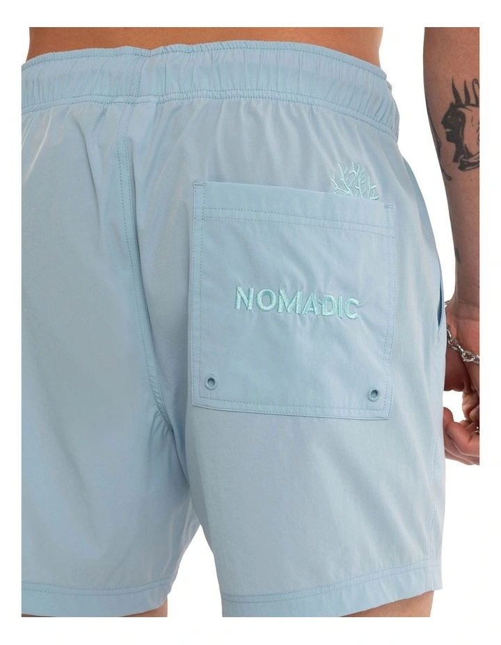 Coral Swim Short 6 Inch in Blue image 6