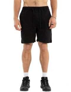 Raphael Stretch Walkshort in Jet Black