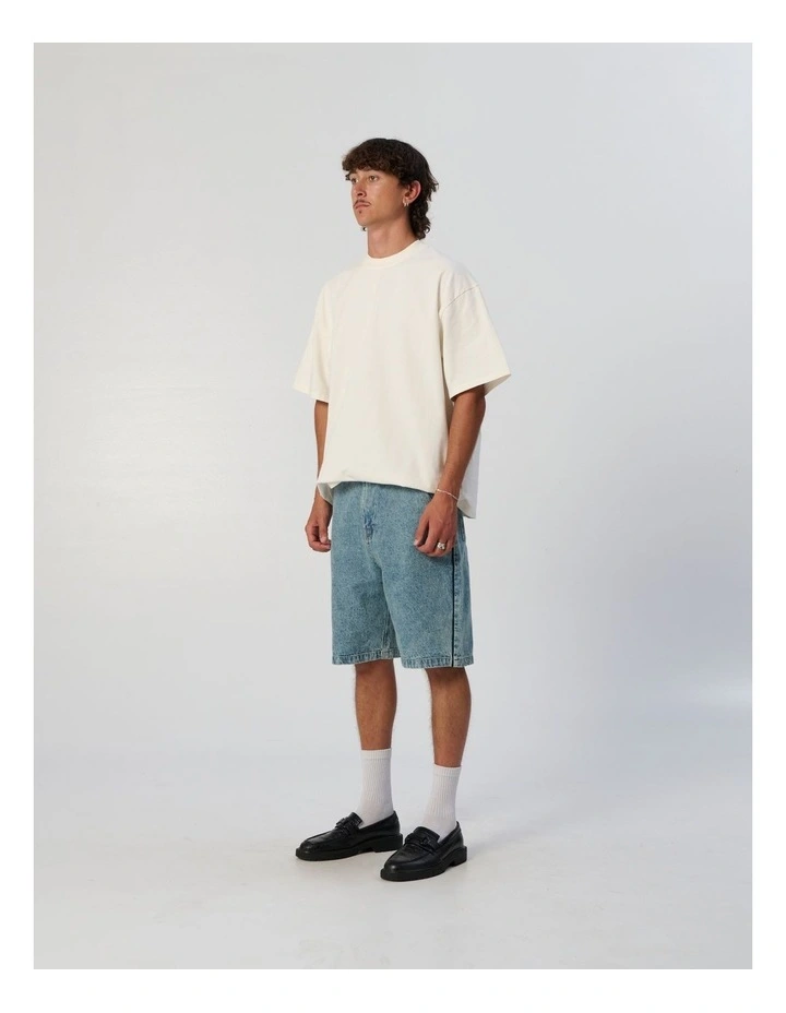 Frank Denim Short in Blue image 3