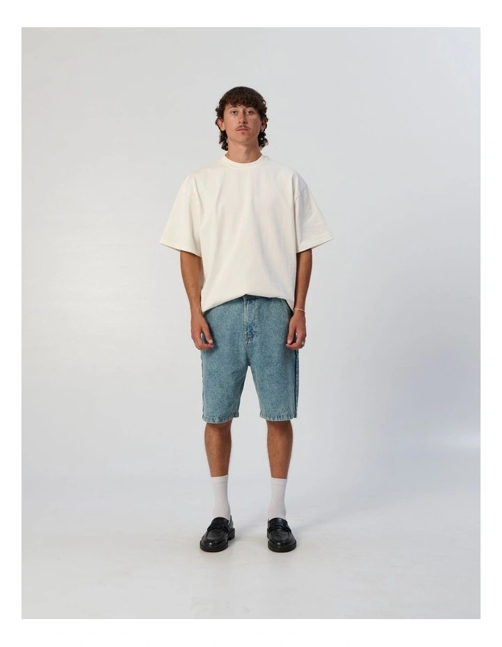 Frank Denim Short in Blue image 4