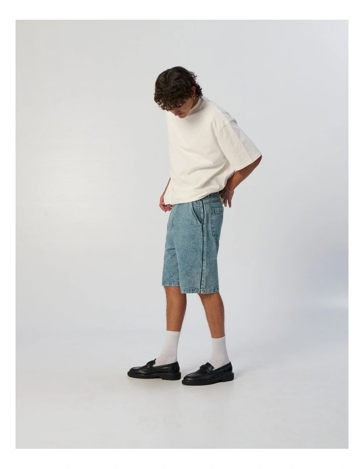 Frank Denim Short in Blue image 6