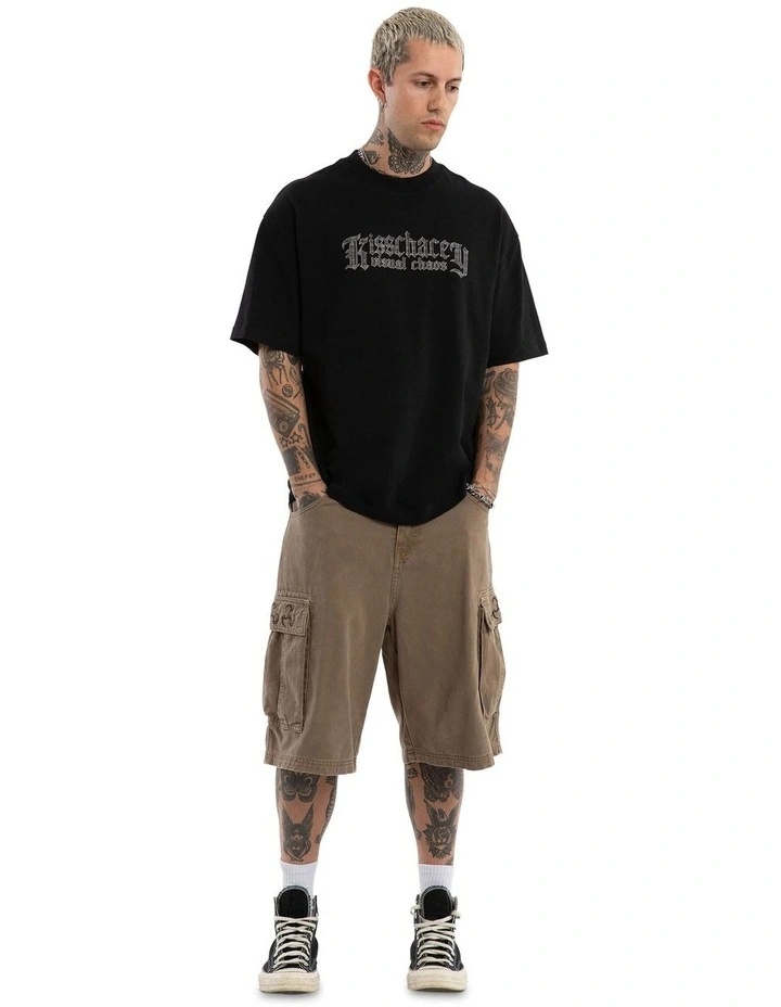 Shuriken K7 Baggy Cargo Short in Brown image 3
