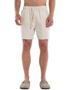 Coastal Linen Short in Cream
