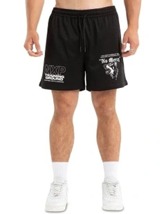 Mercy Trigger Mesh Short in Jet Black