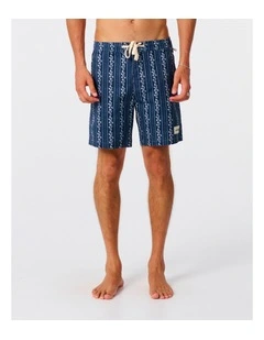 Peace Floral Trunk 16 Inch in Worker Blue