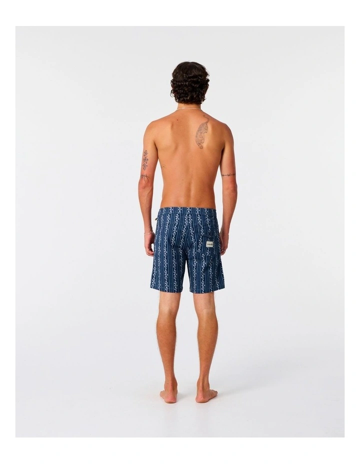 Peace Floral Trunk 16 Inch in Worker Blue image 2